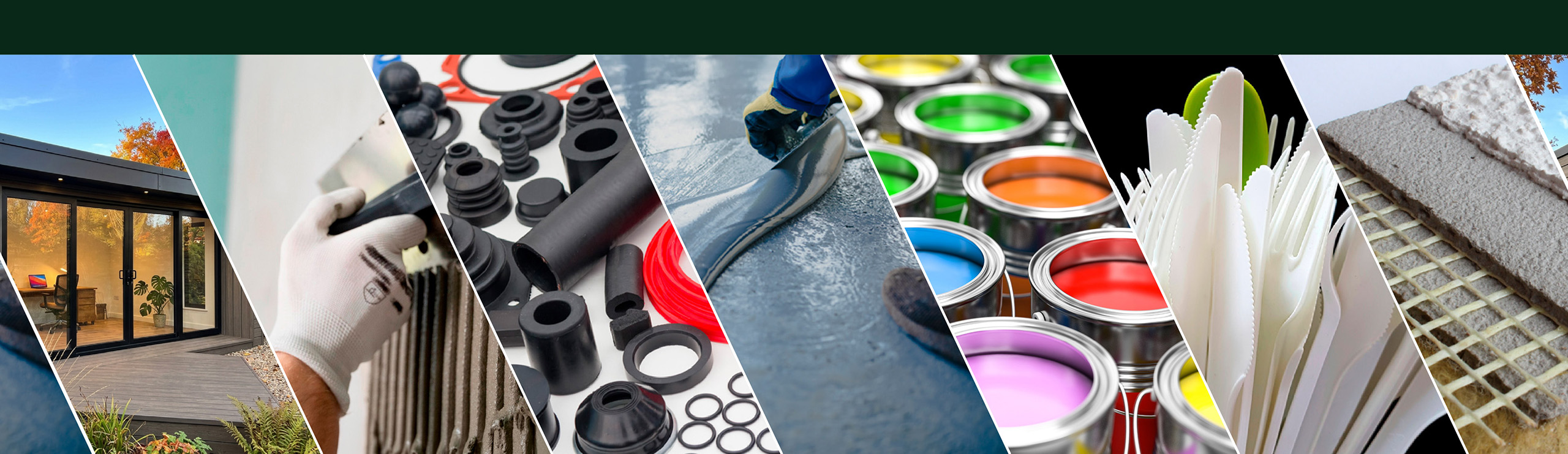 Fibers for industrial world: Adhesives, Eifs and Grouts, Paints & Coatings, Epoxies, Roof and Seal Coatings, Thermoplastic and Thermoset, Rubber, ecc